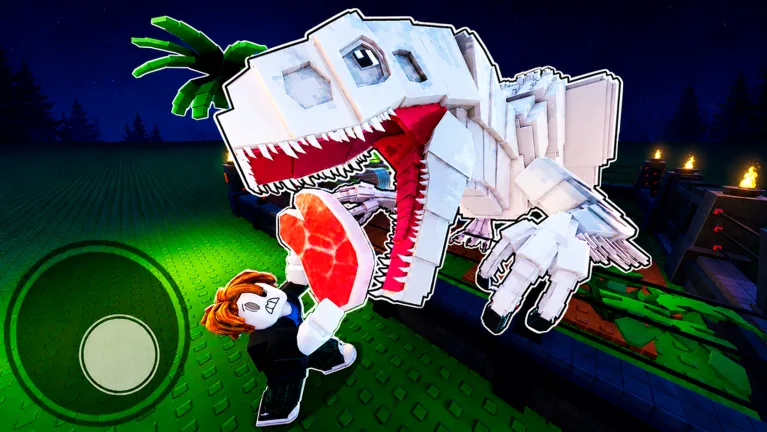 My Dino Park on Roblox by Dino Community — build a dinosaur park, hatch eggs, and attract visitors
